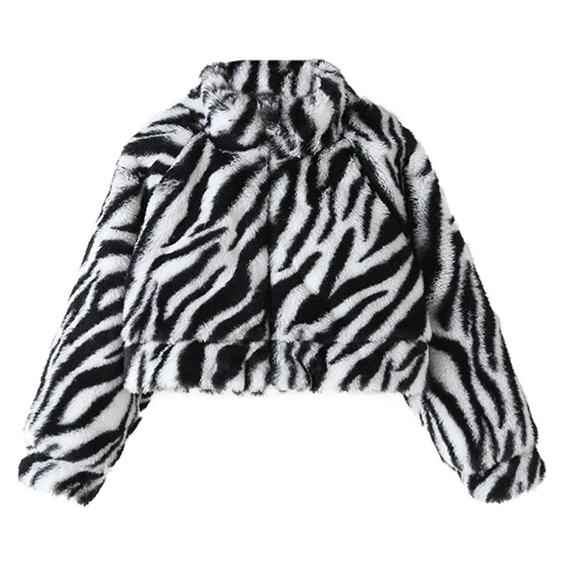 New Kids Winter Coats Long Sleeve Zebra Printed Short Children Outerwear Warm Fleece Jacket Baby Thicken Soft Plush Coat
New Kids Winter Coats Long Sleeve Zebra Printed Short Children Outerwear Warm Fleece Jacket Baby Thicken Soft Plush Coat
