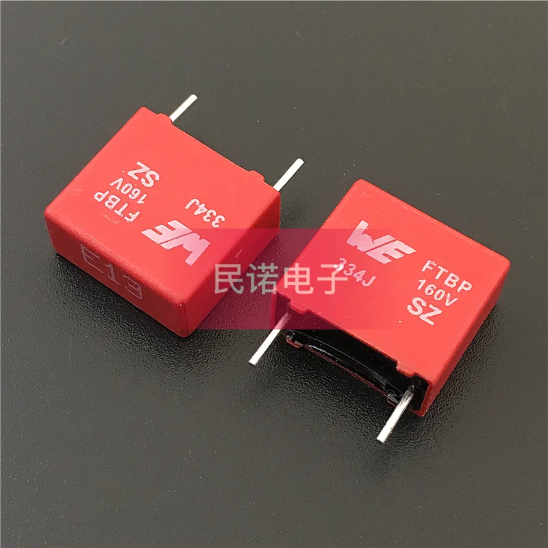 100PCS/Safety regulation correction film capacitor FTBP 160V 0.33UF 160V 334 330NF pin pitch 10mm
100PCS/Safety regulation correction film capacitor FTBP 160V 0.33UF 160V 334 330NF pin pitch 10mm