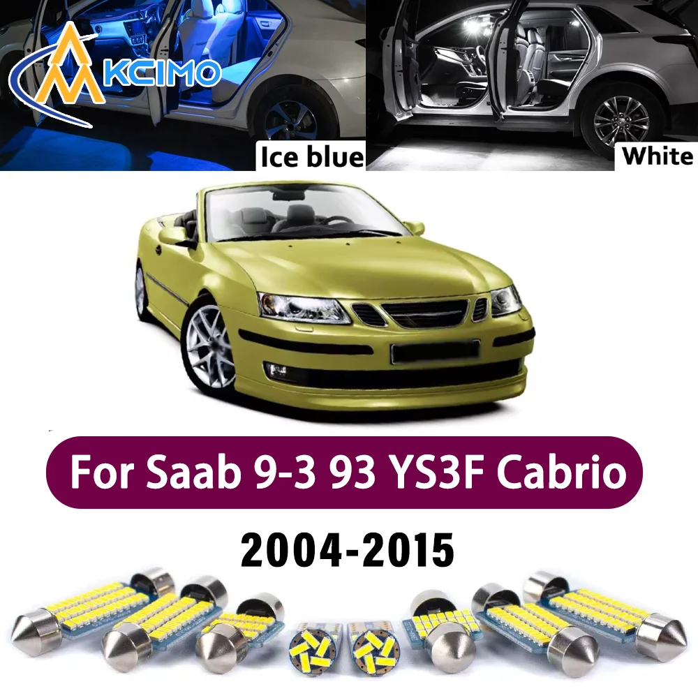 New Canbus Interior Reading Dome Vanity LED Kit For Saab 9-3 93 YS3F Cabrio Convertible 2004-2015 Premium Easy Install Lights
New Canbus Interior Reading Dome Vanity LED Kit For Saab 9-3 93 YS3F Cabrio Convertible 2004-2015 Premium Easy Install Lights