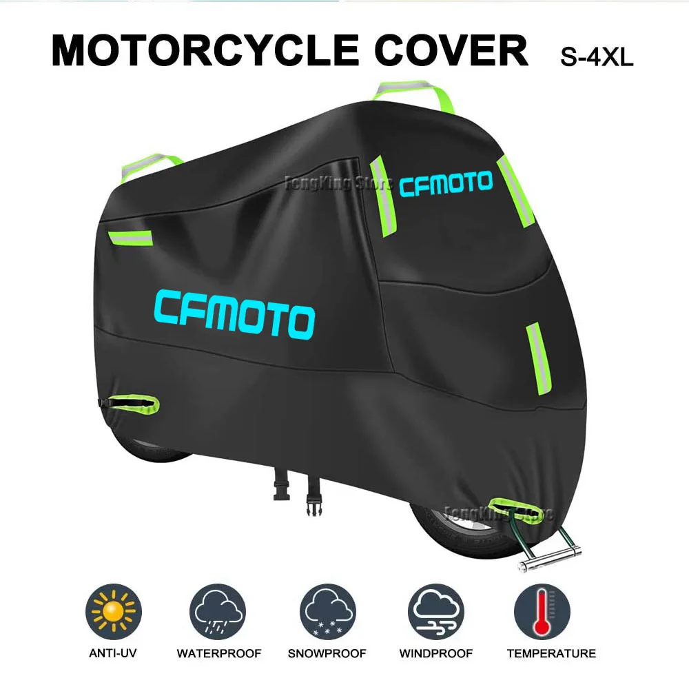 Motorcycle Cover Waterproof Outdoor All Season Dustproof UV Protector Moto Rain Cover for CFMOTO 650GT ADVENTURA 400GT
Motorcycle Cover Waterproof Outdoor All Season Dustproof UV Protector Moto Rain Cover for CFMOTO 650GT ADVENTURA 400GT