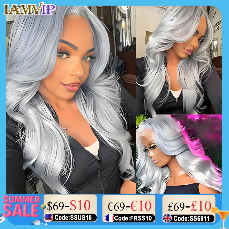 250% 30 36 inch HD 13x6 13x4 Transparen Frontal Wigs For Women Body Lace Front Silver Grey Human Hair Wigs Pre Plucked Brazilian
250% 30 36 inch HD 13x6 13x4 Transparen Frontal Wigs For Women Body Lace Front Silver Grey Human Hair Wigs Pre Plucked Brazilian