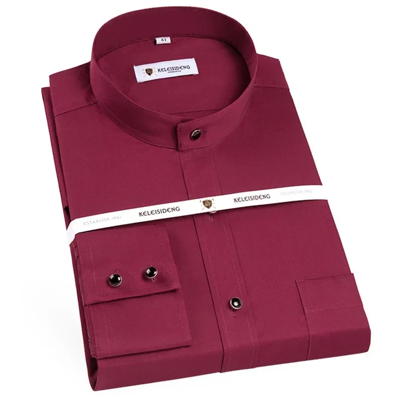 Luxury Long Sleeve Solid Men's Social Shirts White Mercerized Cotton Mandarin Collar Comfortable Regular Fit Clothes
Luxury Long Sleeve Solid Men's Social Shirts White Mercerized Cotton Mandarin Collar Comfortable Regular Fit Clothes