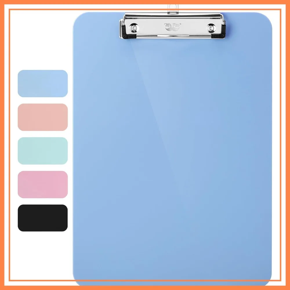 Plastic Clipboard 12.5" x 9" Cyan Blue, Low-Profile Metal Clip with Retractable Hanging Hole
Plastic Clipboard 12.5" x 9" Cyan Blue, Low-Profile Metal Clip with Retractable Hanging Hole