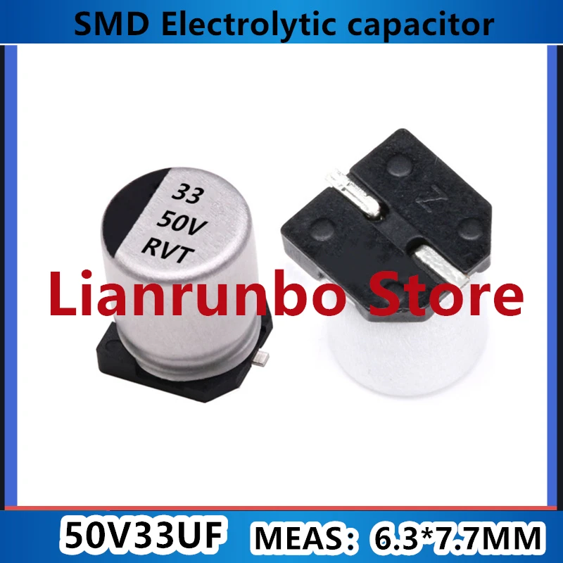 10PCS/LOT SMD aluminum electrolytic capacitor 10UF/33/47/100/220/ 6.3*7.7mm 10V16V25V50V100V
10PCS/LOT SMD aluminum electrolytic capacitor 10UF/33/47/100/220/ 6.3*7.7mm 10V16V25V50V100V