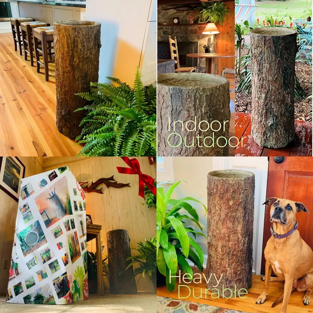 Мусорное ведро в стиле пенька в деревенском стиле: подлинный мусорный бак в бревенчатом стиле 
Мусорное ведро в стиле пенька в деревенском стиле: подлинный мусорный бак в бревенчатом стиле