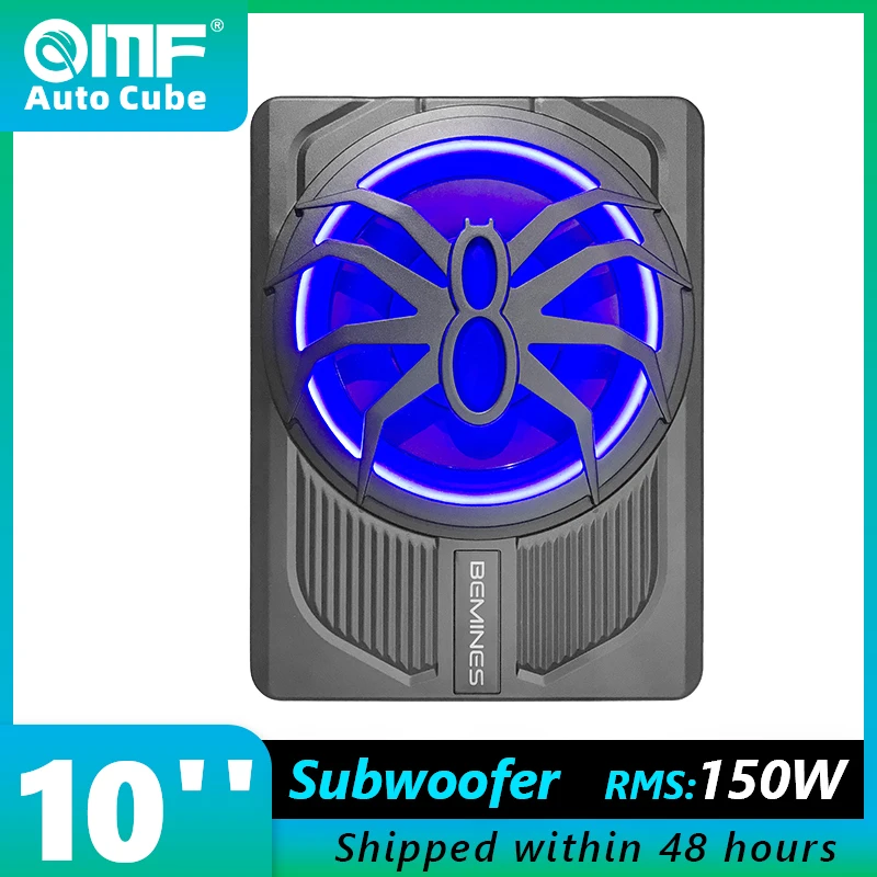 10 Inch RMS150W Car Audio High Power Car Under Seat Subwoofer Speaker Ultra-thin Stereo Active Subwoofer with 6 LED Lights
10 Inch RMS150W Car Audio High Power Car Under Seat Subwoofer Speaker Ultra-thin Stereo Active Subwoofer with 6 LED Lights