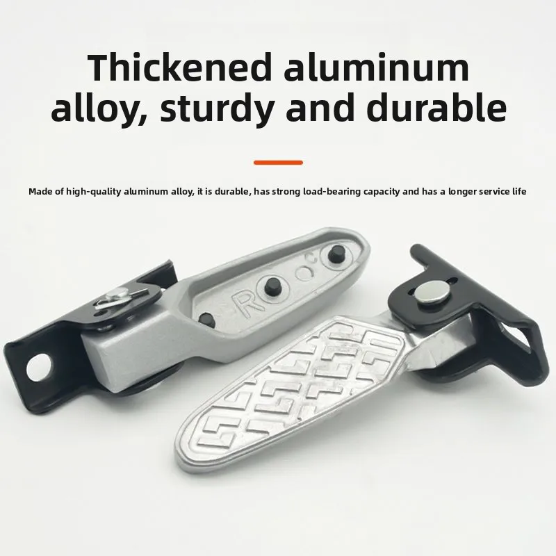 New National Standard Electric Bike Footrest Foldable Aluminum Alloy Rear Pedal Universal Accessory
New National Standard Electric Bike Footrest Foldable Aluminum Alloy Rear Pedal Universal Accessory