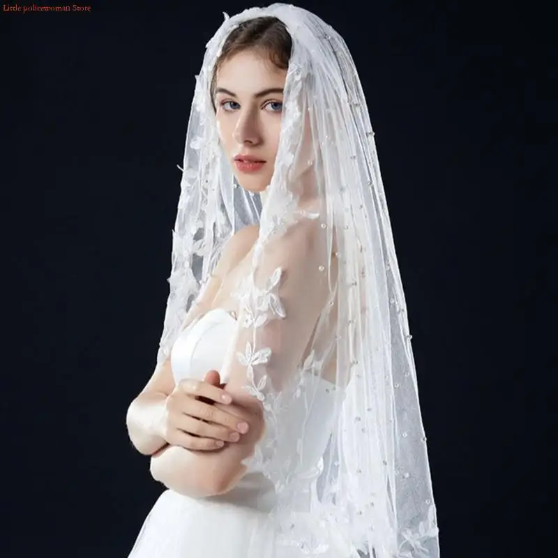 Elegant Bridal Veil Comfortable Light weight Veil Pearls Decoration Lace Veil for Wedding Dress Accessory
Elegant Bridal Veil Comfortable Light weight Veil Pearls Decoration Lace Veil for Wedding Dress Accessory