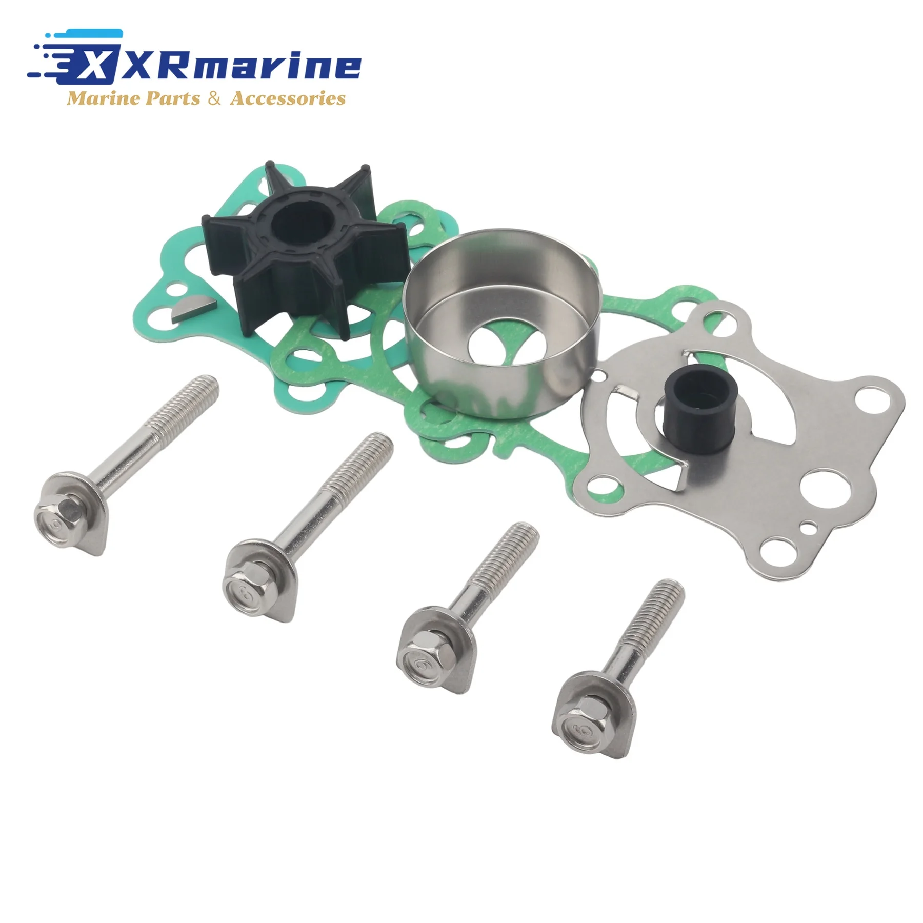 Комплект запчастей для водяного насоса (импеллера) подвесных моторов Yamaha Mariner: 663-W0078-00, 696-W0078-00, 6K5-W0078-01, 84188M, 84188T
Комплект запчастей для водяного насоса (импеллера) подвесных моторов Yamaha Mariner: 663-W0078-00, 696-W0078-00, 6K5-W0078-01, 84188M, 84188T