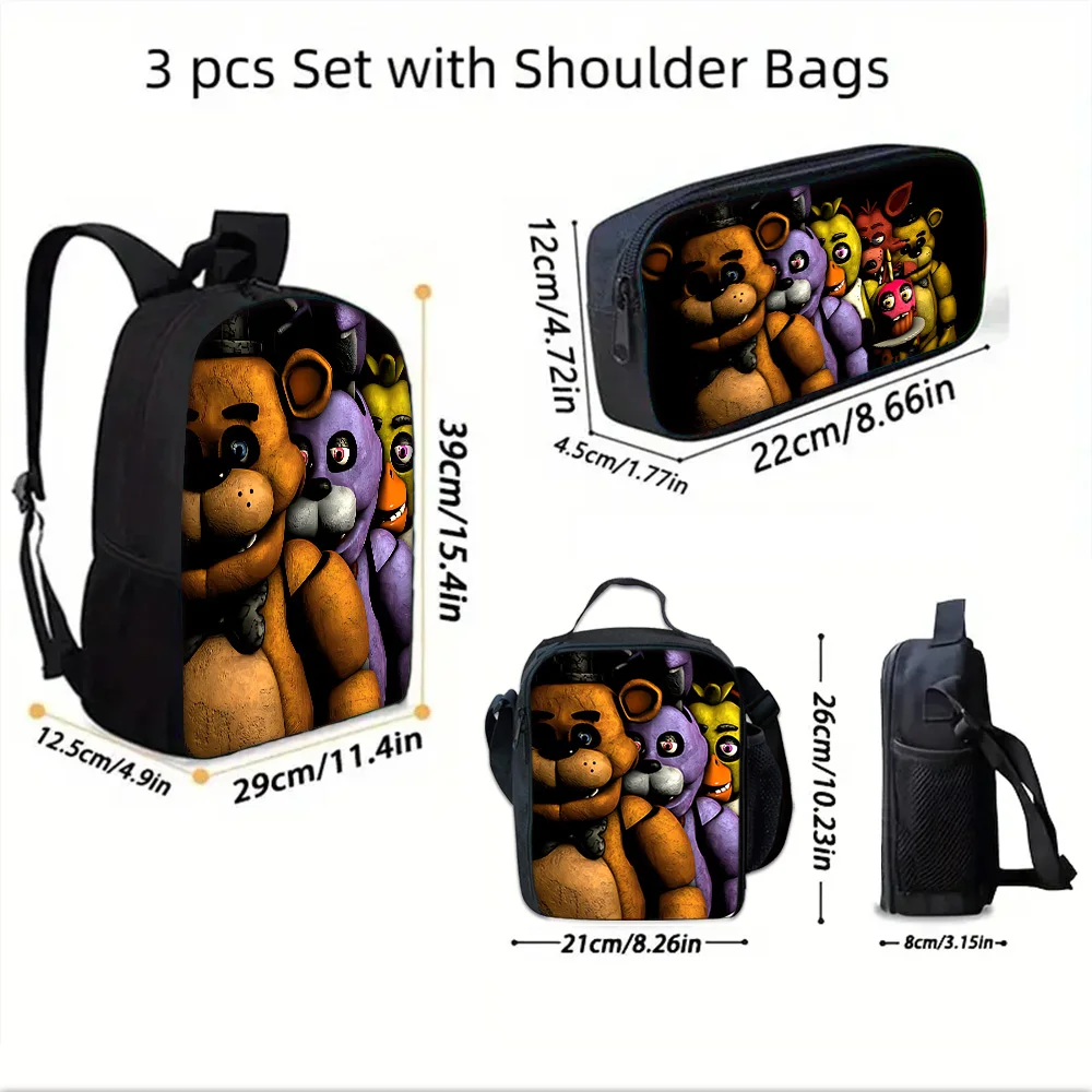 Cartoon Midnight Teddy Bear Child School Backpack with Lunch Bags ,Pencil Bags ,School Bags for Boys Girls Best Gift
Cartoon Midnight Teddy Bear Child School Backpack with Lunch Bags ,Pencil Bags ,School Bags for Boys Girls Best Gift