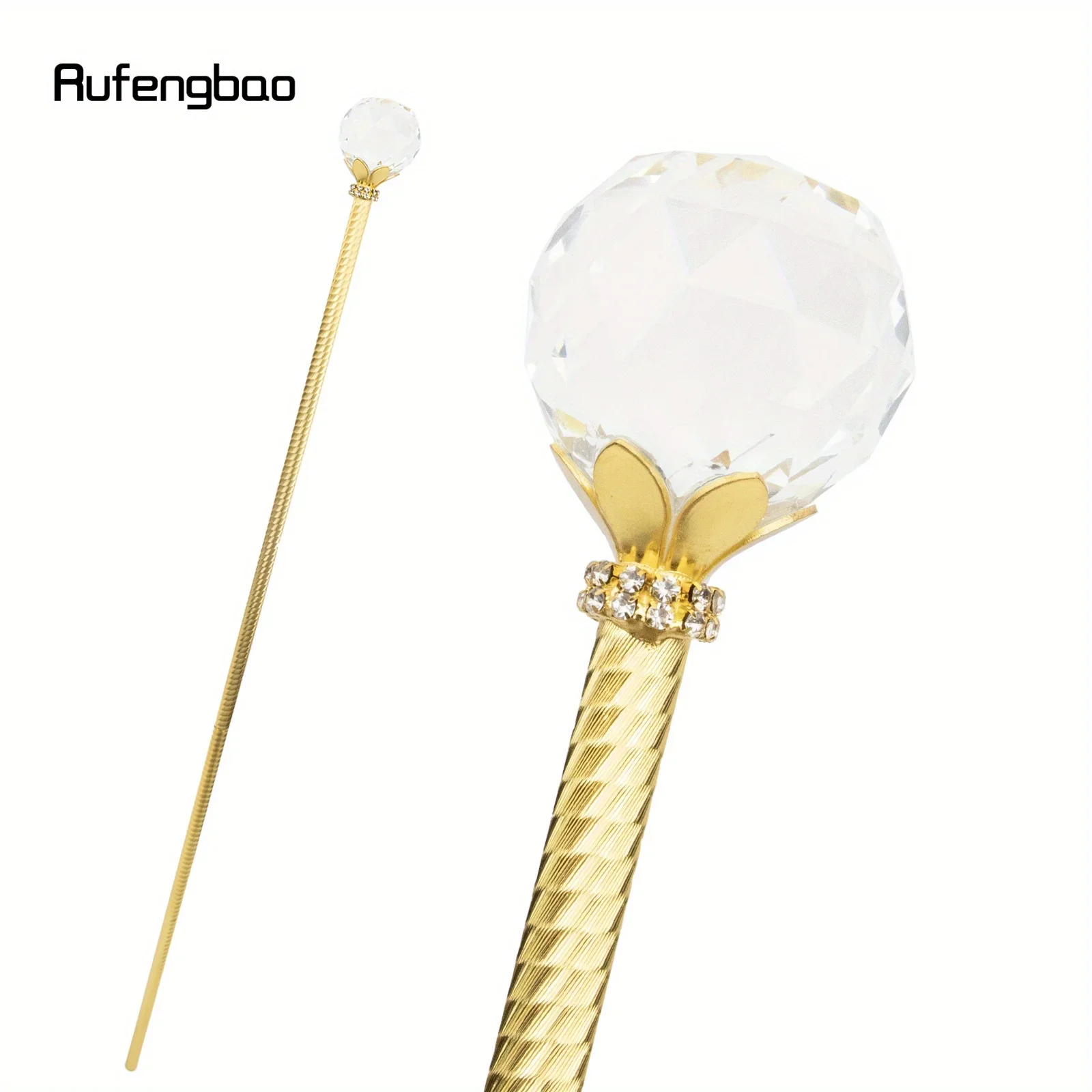 White Glass Crystal Ball Alloy Fairy Wands For Girls Bulk Princess Wands Cospaly Cane 87cm Performance Stage Cane
White Glass Crystal Ball Alloy Fairy Wands For Girls Bulk Princess Wands Cospaly Cane 87cm Performance Stage Cane