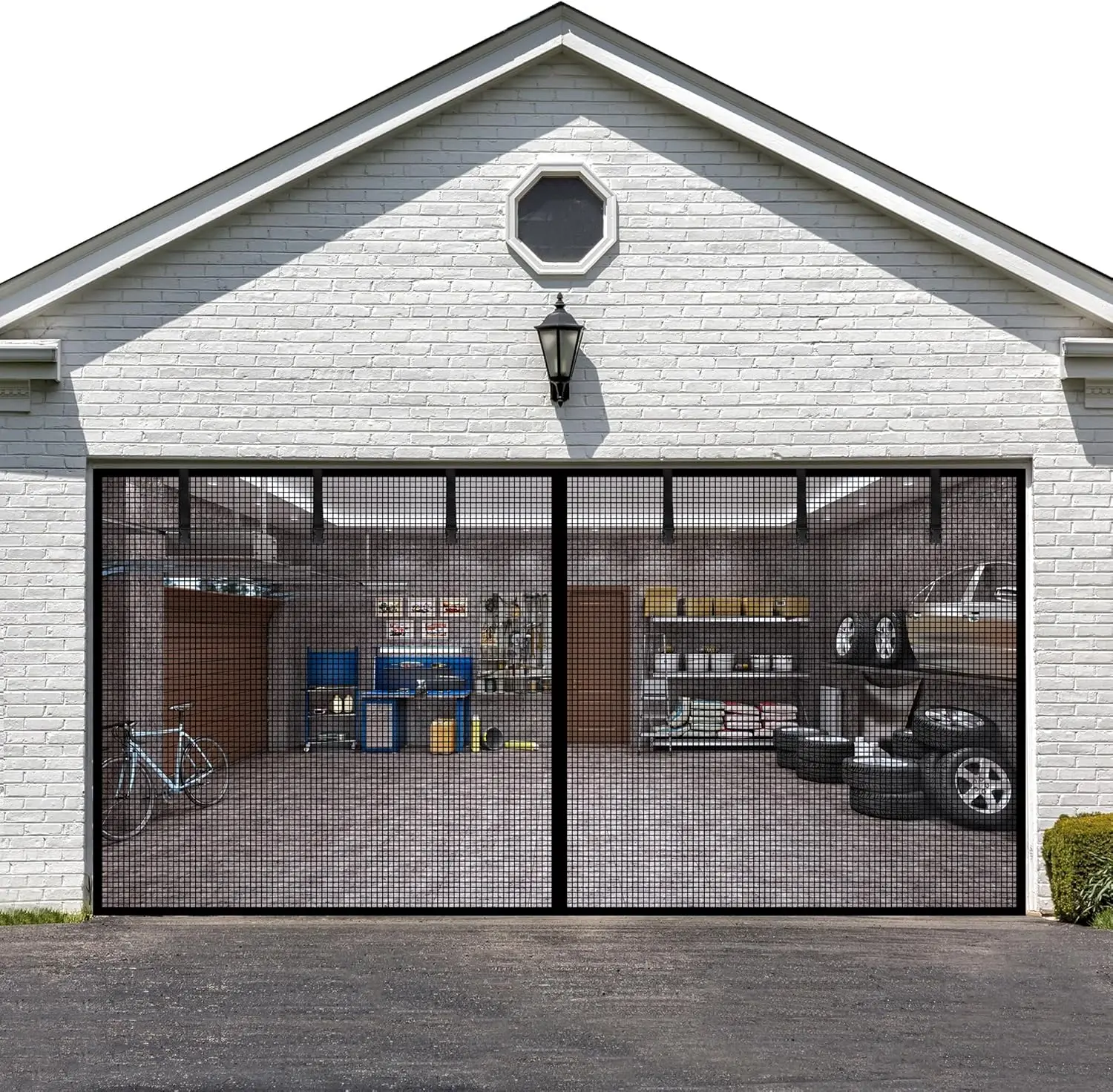12x9FT Garage Door Screen with Reinforced Fiberglass & Strong Magnets for 1-Car Doors
12x9FT Garage Door Screen with Reinforced Fiberglass & Strong Magnets for 1-Car Doors
