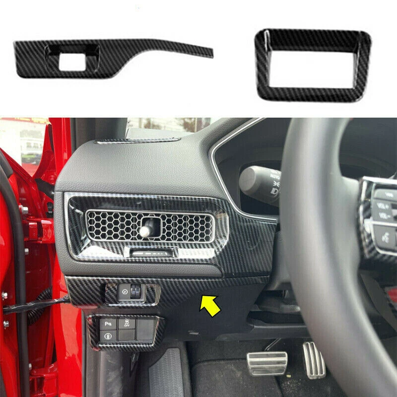 For Honda Civic 11Th 2022 ABS Style Carbon Fiber Headlight Button Frame Cover Trim Set New Car Accessories
For Honda Civic 11Th 2022 ABS Style Carbon Fiber Headlight Button Frame Cover Trim Set New Car Accessories