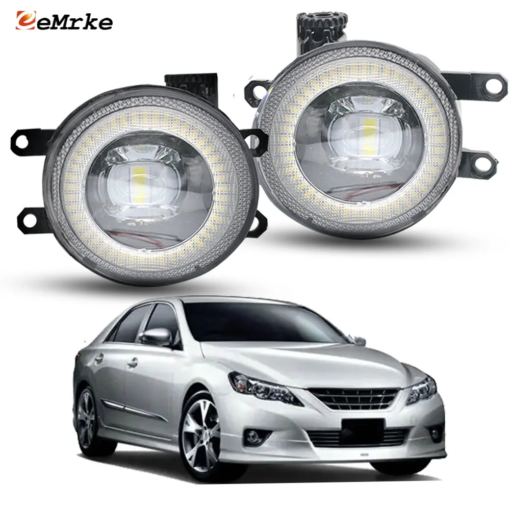 1-Pair LED Fog Lights Lens + Angel Eye DRL for Toyota Mark X,Premium GRX130, GRX133, GRX135 2009 2010 2011 2012 Car Accessories
1-Pair LED Fog Lights Lens + Angel Eye DRL for Toyota Mark X,Premium GRX130, GRX133, GRX135 2009 2010 2011 2012 Car Accessories