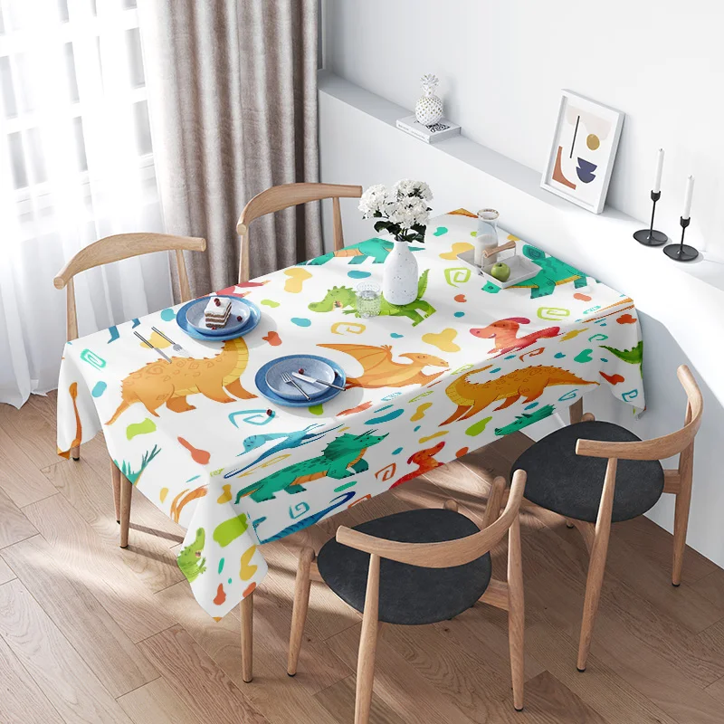 Bright Cartoon Dinosaur Tablecloth Kids Dining Room Decor Non-Slip Waterproof Polyester Fabric for Home Use (Blue)
Bright Cartoon Dinosaur Tablecloth Kids Dining Room Decor Non-Slip Waterproof Polyester Fabric for Home Use (Blue)