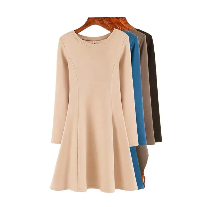 Winter warm fleece dress 2024 long sleeve sweet velvet dresses Korean style streetwear casual Sweatshirt dress 5XL 6XL Vestidos
Winter warm fleece dress 2024 long sleeve sweet velvet dresses Korean style streetwear casual Sweatshirt dress 5XL 6XL Vestidos