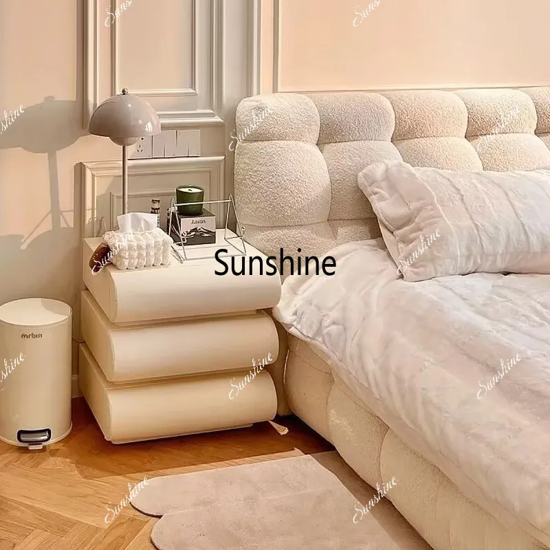 Creative Storage Bedside Table Cream Style Design Simple Nights Table Glamour Unique Mesita De Noche Bedroom Furniture
Creative Storage Bedside Table Cream Style Design Simple Nights Table Glamour Unique Mesita De Noche Bedroom Furniture