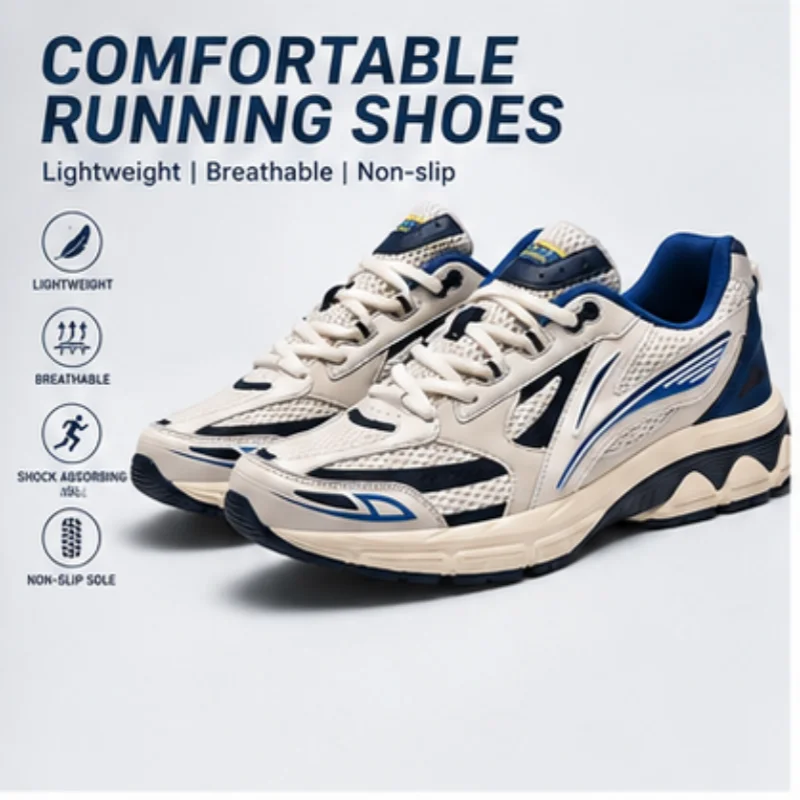 Men's Trendy Casual Sports Shoes Outdoor Running Breathable Mesh Shoes Comfortable Slip-On Athletic Footwear
Men's Trendy Casual Sports Shoes Outdoor Running Breathable Mesh Shoes Comfortable Slip-On Athletic Footwear