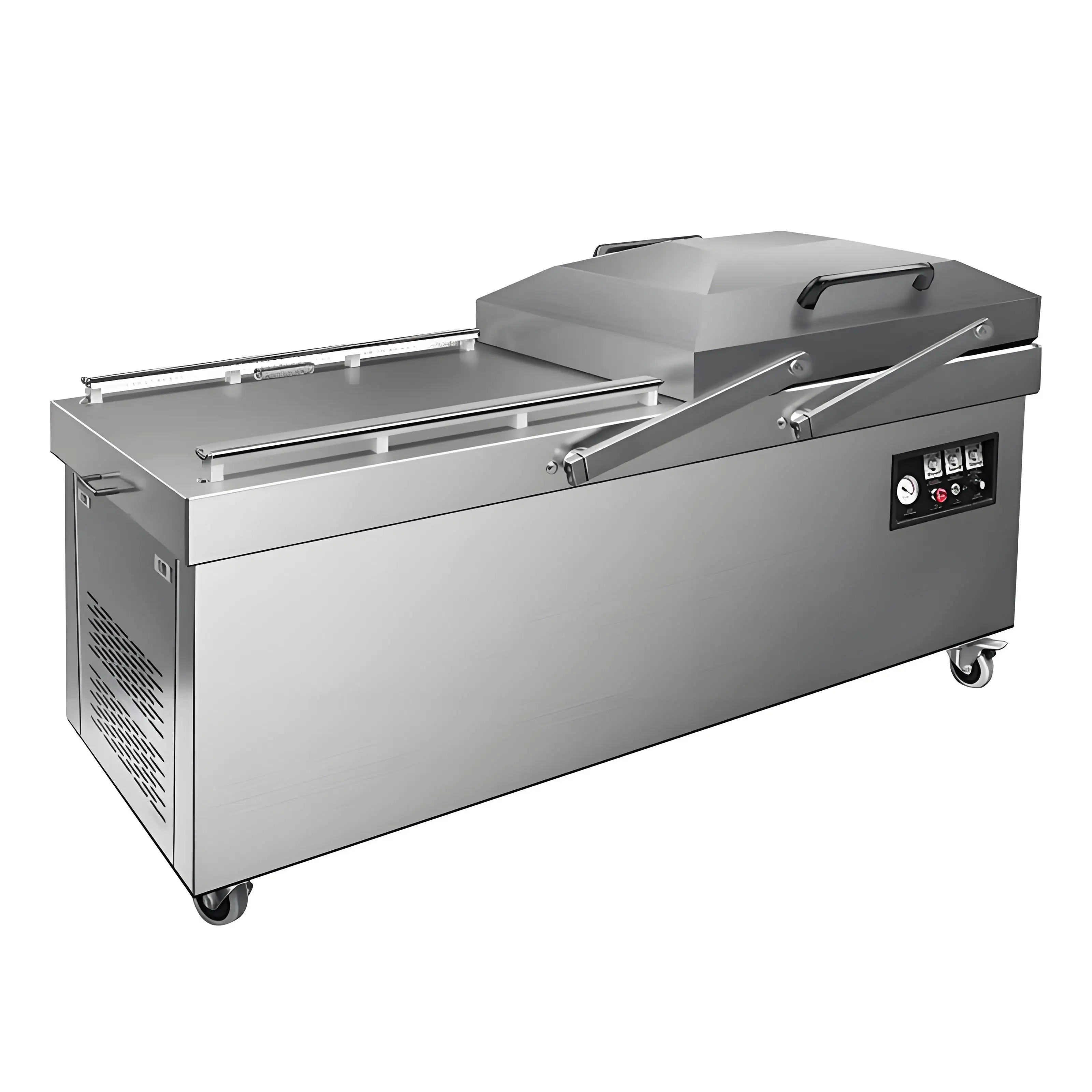 Commercial Electric sealed Food Compressor Double-chamber Vacuum Packaging Machine
Commercial Electric sealed Food Compressor Double-chamber Vacuum Packaging Machine