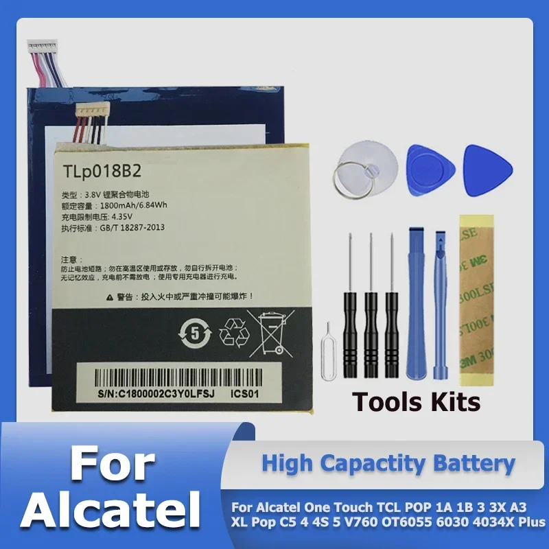 XDOU TLi015M1 TLiB5AF TLP026EJ Battery For Alcatel One Touch TCL POP 1A 1B 3 3X A3 XL Pop C5 4 4S 5 V760 OT6055 6030 4034X Plus
XDOU TLi015M1 TLiB5AF TLP026EJ Battery For Alcatel One Touch TCL POP 1A 1B 3 3X A3 XL Pop C5 4 4S 5 V760 OT6055 6030 4034X Plus