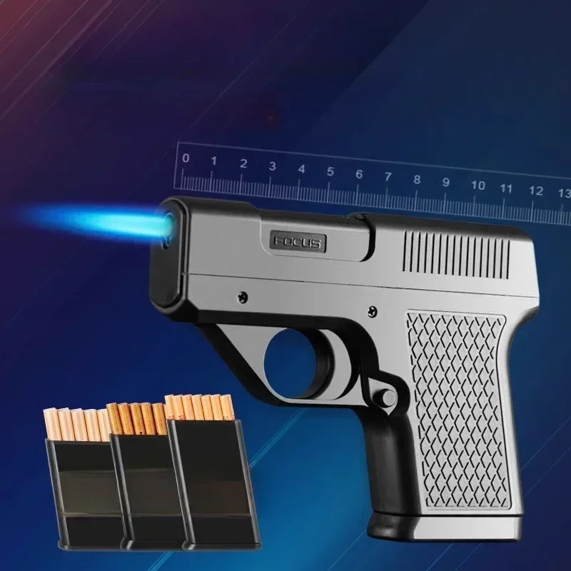 2025 New Clip Gun Type Butane Gas Lighter Three Capacity Cigarette Holder Windproof Jet Blue Flame Lighters Men's Gifts (NO GAS)
2025 New Clip Gun Type Butane Gas Lighter Three Capacity Cigarette Holder Windproof Jet Blue Flame Lighters Men's Gifts (NO GAS)