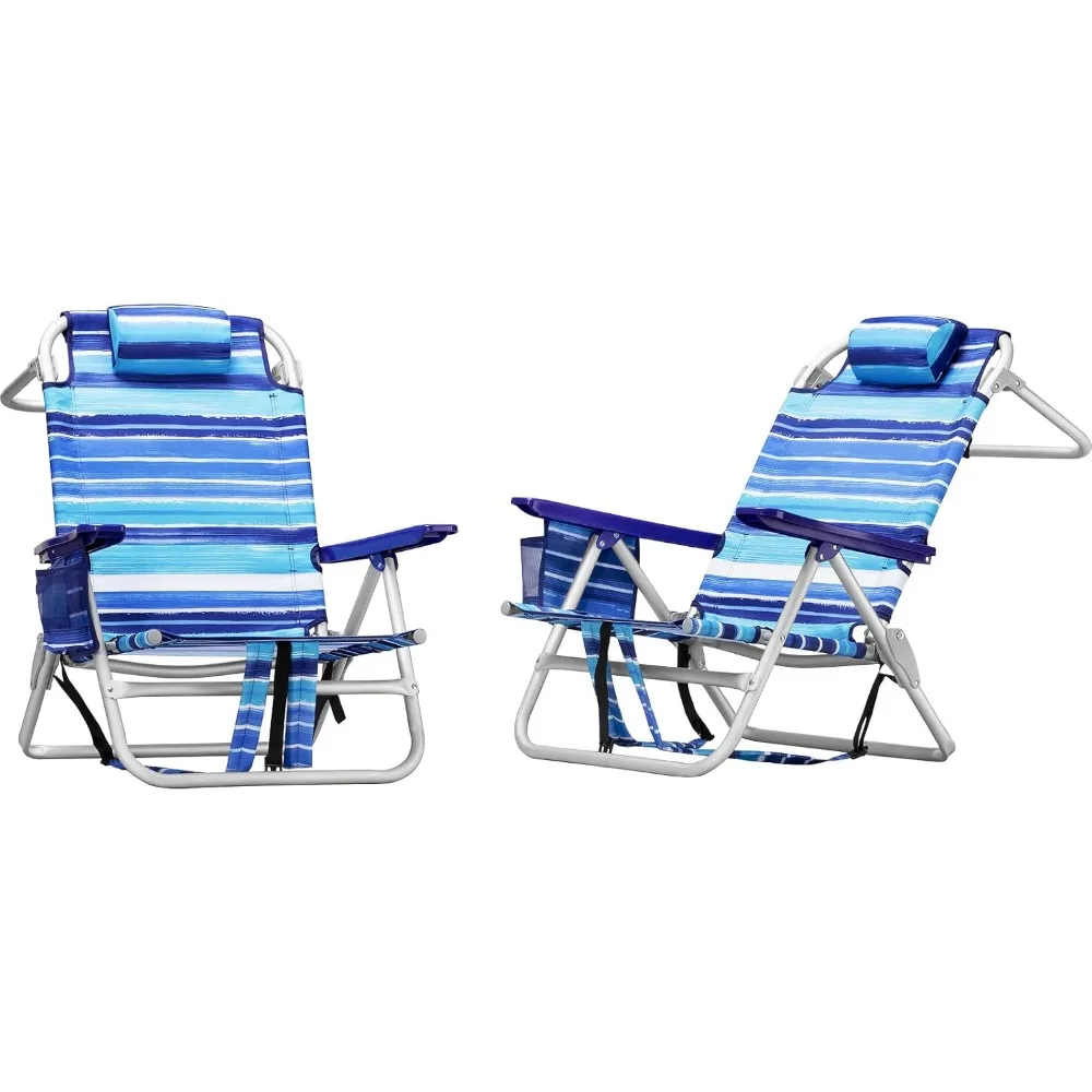 Backpack Beach Chairs for Adults,1/2 Pack Folding Heavy Duty Camping Chair with Large Pockets and Cup Holder,Adjustable high
Backpack Beach Chairs for Adults,1/2 Pack Folding Heavy Duty Camping Chair with Large Pockets and Cup Holder,Adjustable high