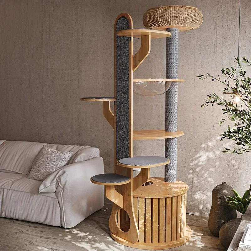 Meow Zan cactus cat climbing frame cat nest cat tree integrated Internet celebrity vertical does not occupy a large space 
Meow Zan cactus cat climbing frame cat nest cat tree integrated Internet celebrity vertical does not occupy a large space