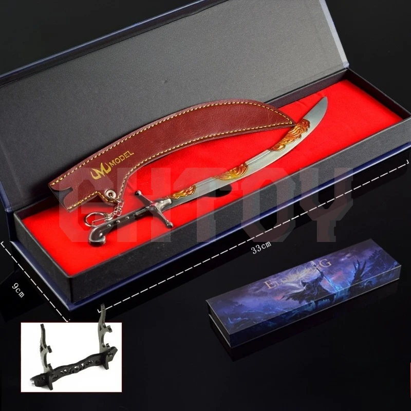 30cm/11.81in Eldenn Game Peripheral Weapons Model Metal Sample Ornament Metal Wandering Knife Gift Box Version Desktop Display
30cm/11.81in Eldenn Game Peripheral Weapons Model Metal Sample Ornament Metal Wandering Knife Gift Box Version Desktop Display