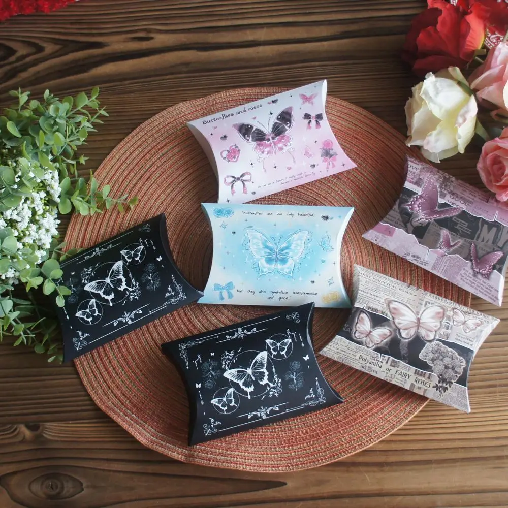 10pcs Butterfly Pillow Shape Box As Gift Candy Cookie Sweet Packaging Wedding Favors and Gifts Birthday DIY Use
10pcs Butterfly Pillow Shape Box As Gift Candy Cookie Sweet Packaging Wedding Favors and Gifts Birthday DIY Use
