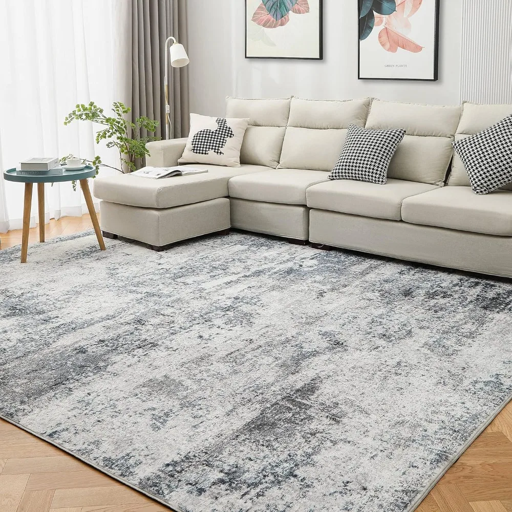 Living Room Rugs:8x10 Indoor Abstract Soft Fluffy Pile Large Carpet Low Shaggy for Bedroom Office Kitchen Washable Gray/Blue
Living Room Rugs:8x10 Indoor Abstract Soft Fluffy Pile Large Carpet Low Shaggy for Bedroom Office Kitchen Washable Gray/Blue