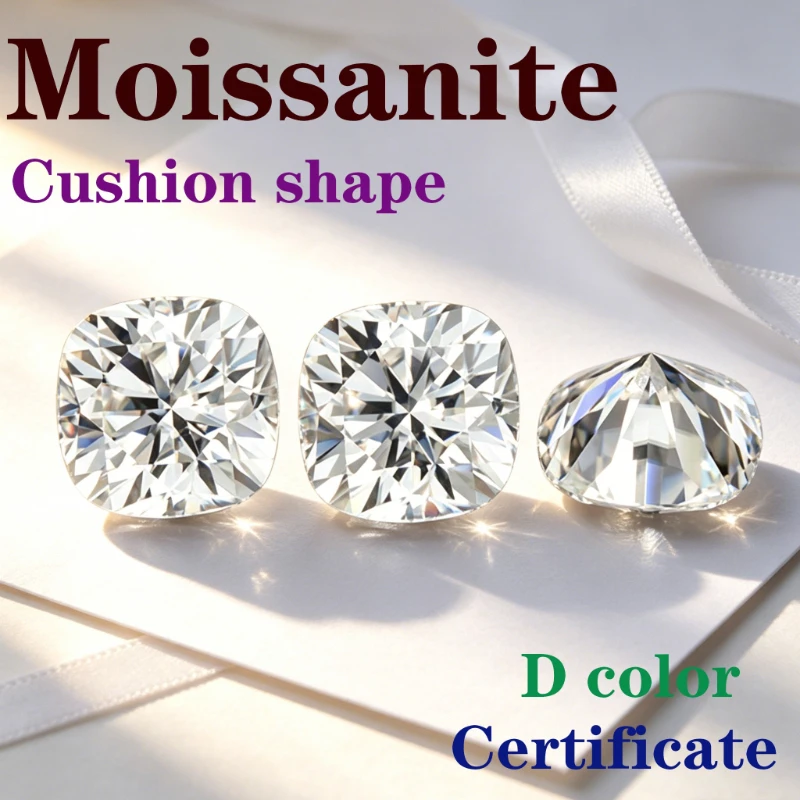 Artificial Moissanite D Color VVS1 Cushion Shape Certificate Pass Diamond Tester
Artificial Moissanite D Color VVS1 Cushion Shape Certificate Pass Diamond Tester