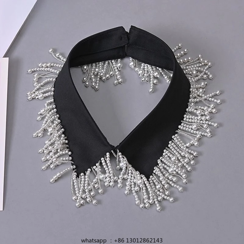 Versatile simple fake collar design sense shirt bead saving collar
Versatile simple fake collar design sense shirt bead saving collar