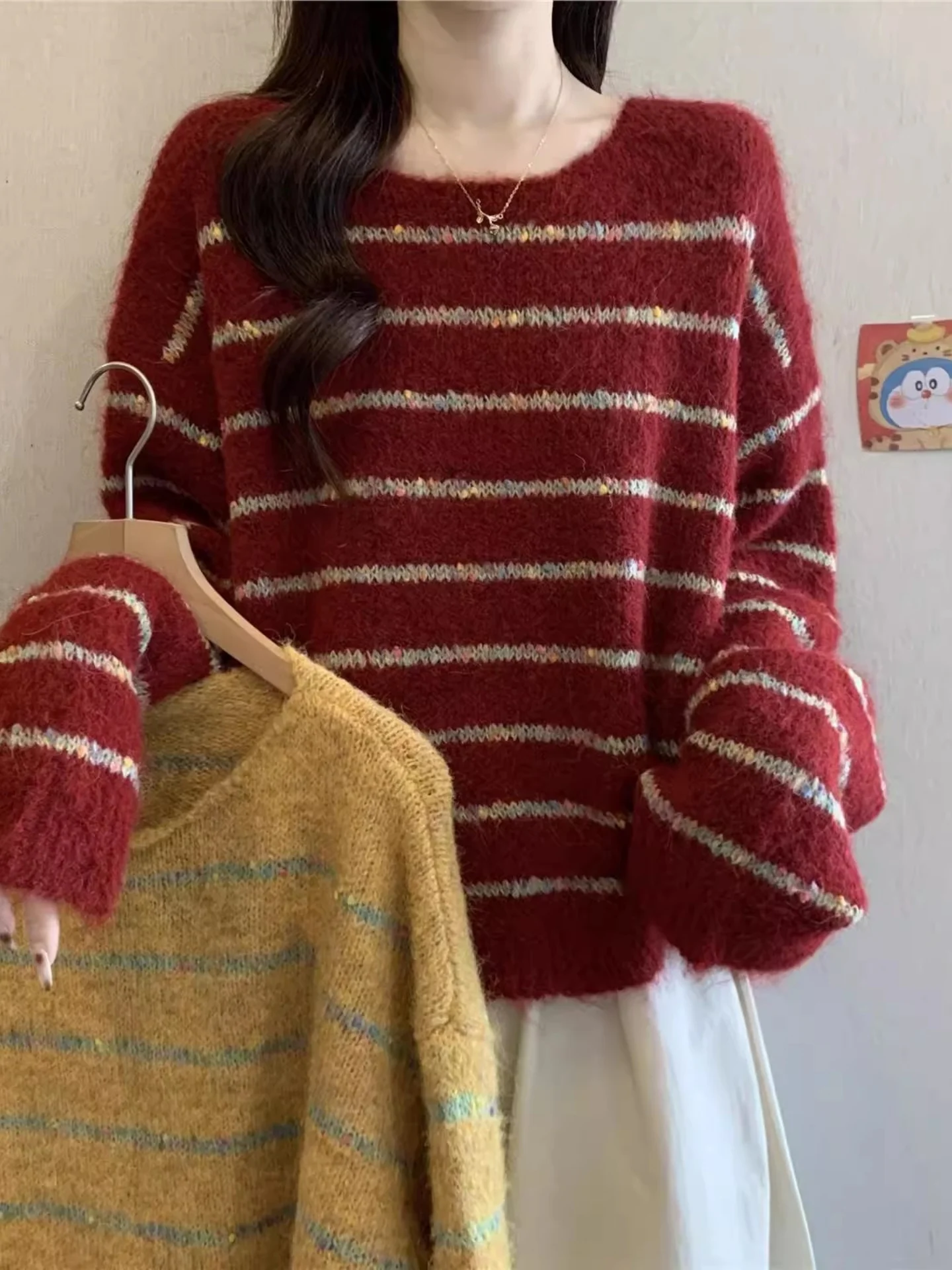 Sequin Long Sve Knitted Sweater Women's plus Size Soft Cozy Autumn Winter Faionable Anti-Aging Top
Sequin Long Sve Knitted Sweater Women's plus Size Soft Cozy Autumn Winter Faionable Anti-Aging Top