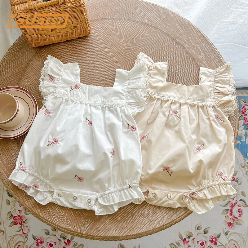 Cute Toddler Kids Baby Rompers Summer Infant Baby Girls Sleeveless Embroidery Jumpsuit Baby Girls Rompers Children Clothes
Cute Toddler Kids Baby Rompers Summer Infant Baby Girls Sleeveless Embroidery Jumpsuit Baby Girls Rompers Children Clothes