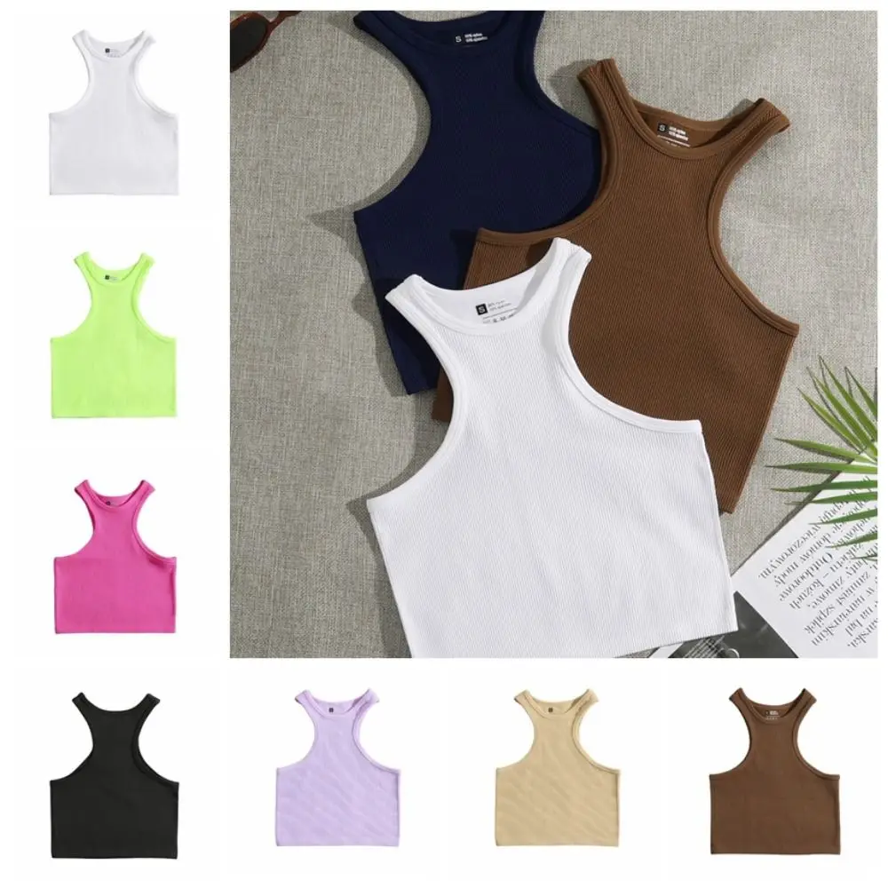 Halter Nylon Women Yoga Vest Without Pad Rib-Knit Crop Tops Comfortable Breathable Workout Bra Street Wear
Halter Nylon Women Yoga Vest Without Pad Rib-Knit Crop Tops Comfortable Breathable Workout Bra Street Wear