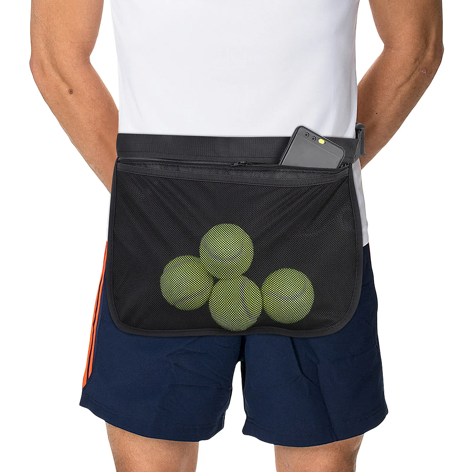 Mesh Storage Tennis Ball Holder Bag Adjustable Belt Waist Pouch Portable for Pickleball Table Tennis Golf Ball Organizer Sports
Mesh Storage Tennis Ball Holder Bag Adjustable Belt Waist Pouch Portable for Pickleball Table Tennis Golf Ball Organizer Sports