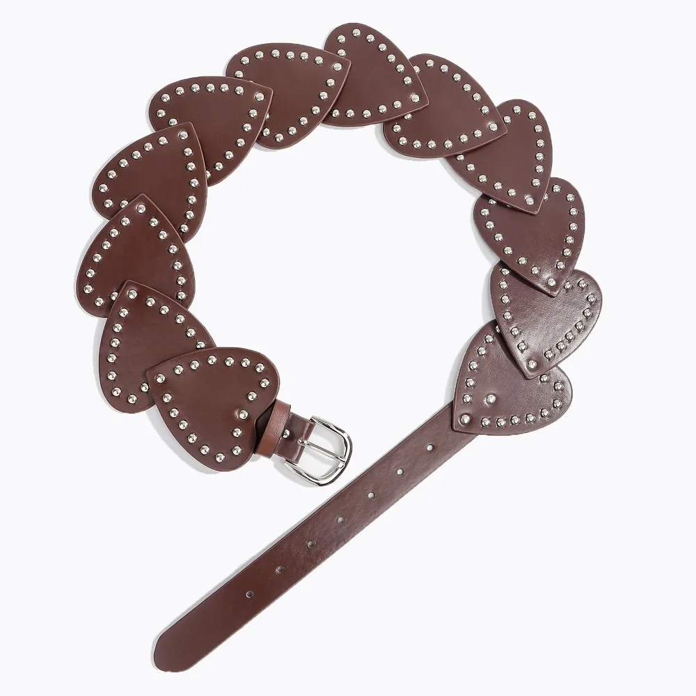 Прочный женский широкий ремень с сердечками, в стиле панк-готика, с заклепками, из искусственной кожи, для платьев и джинсов, в стиле Y2K, для дерзких девушек
Прочный женский широкий ремень с сердечками, в стиле панк-готика, с заклепками, из искусственной кожи, для платьев и джинсов, в стиле Y2K, для дерзких девушек