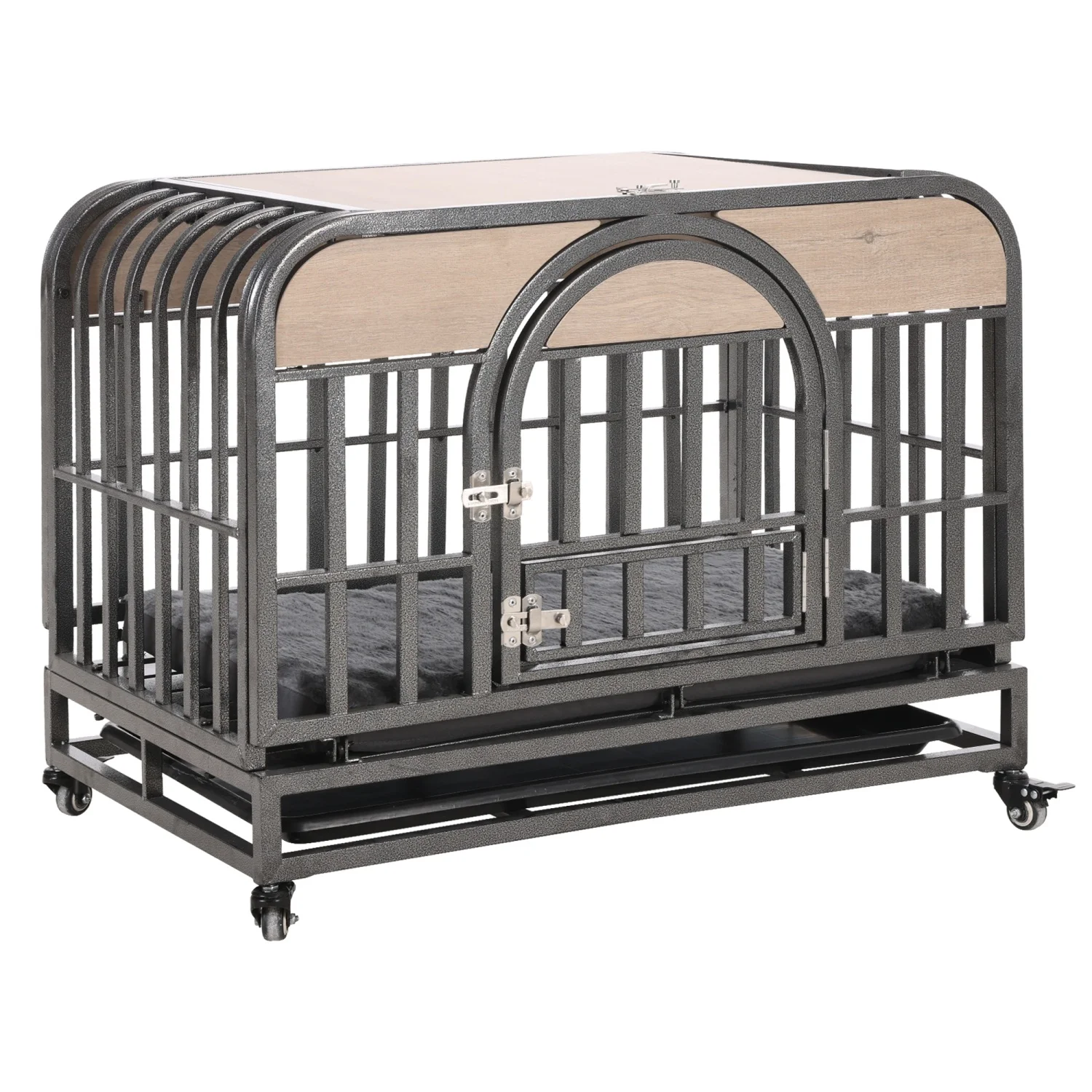 37in Heavy Duty Dog Crate, Furniture Style Dog Crate with Removable Trays and Wheels for High Anxiety Dogs
37in Heavy Duty Dog Crate, Furniture Style Dog Crate with Removable Trays and Wheels for High Anxiety Dogs