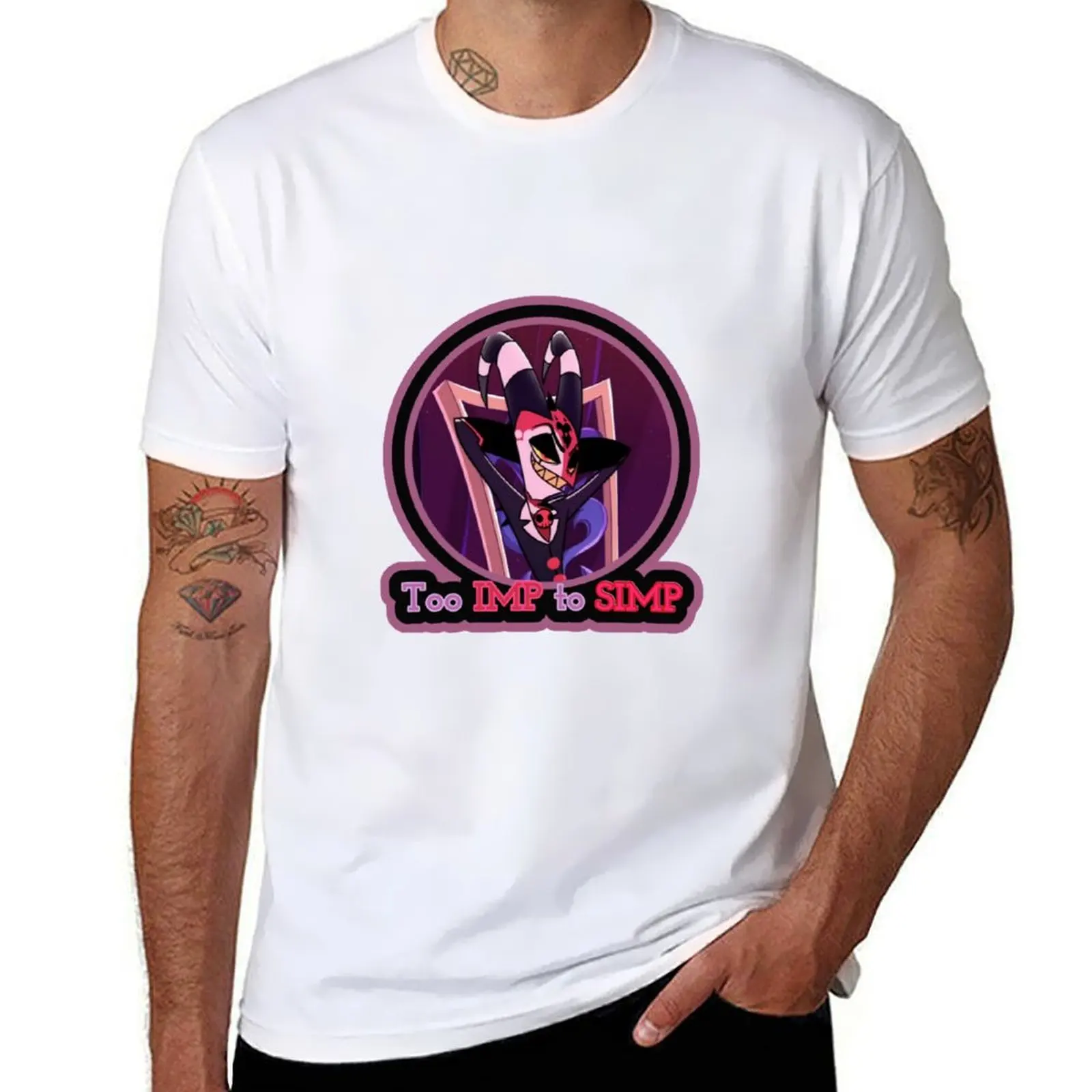 Too IMP to SIMP (Helluva Boss) T-Shirt man t shirt graphic men t shirt cotton 100% t shirts designer T-Shirt
Too IMP to SIMP (Helluva Boss) T-Shirt man t shirt graphic men t shirt cotton 100% t shirts designer T-Shirt