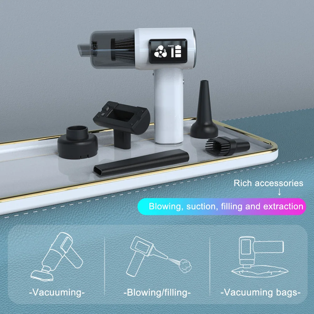 Car Vacuum Cleaner Strong Suction Cordless Wireless Cleaner Portable Handheld Vacuum Cleaner Cleaning Machine High Power Blower
Car Vacuum Cleaner Strong Suction Cordless Wireless Cleaner Portable Handheld Vacuum Cleaner Cleaning Machine High Power Blower