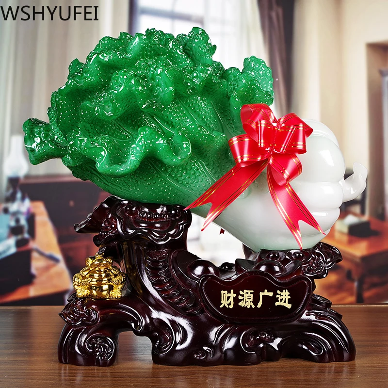 Chinese Style Lucky Green Chinese Cabbageresin Statue Study Office Crafts Decoration Accessories Store Opening Gifts Ornaments
Chinese Style Lucky Green Chinese Cabbageresin Statue Study Office Crafts Decoration Accessories Store Opening Gifts Ornaments