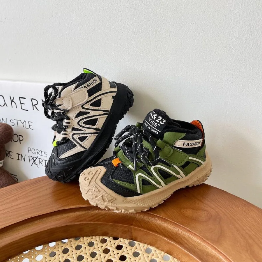 Size 22-25 Baby Sports Shoes Winter New Children's Casual Shoes Men Women's Baby Fashion Plush Shoes Soft Sole Beige Green
Size 22-25 Baby Sports Shoes Winter New Children's Casual Shoes Men Women's Baby Fashion Plush Shoes Soft Sole Beige Green
