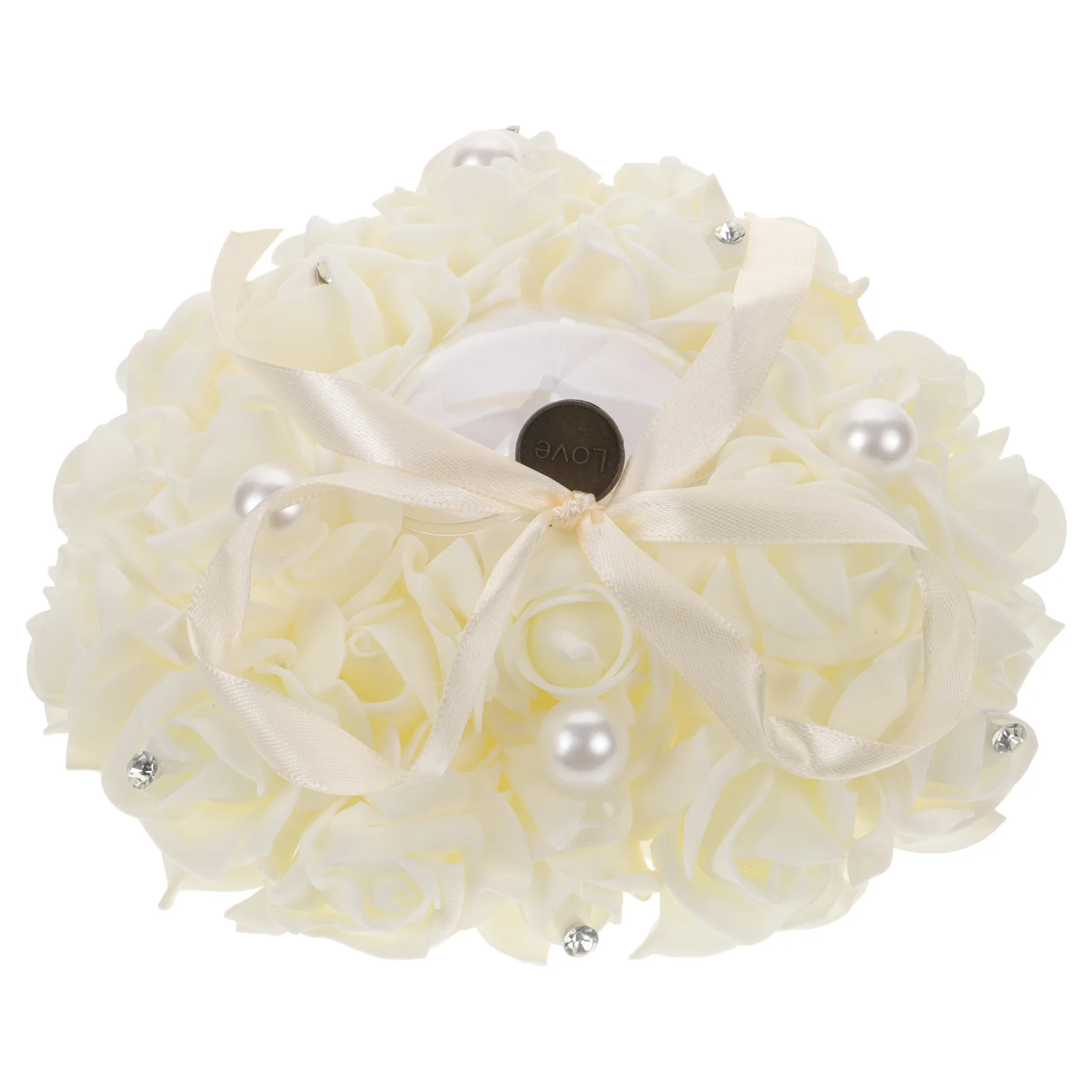 Pearl Ring Pillow Heart-Shaped Wedding Engagement Ring Bearer Cushion Rose Flower Decoration Romantic Proposal Wedding Supplies
Pearl Ring Pillow Heart-Shaped Wedding Engagement Ring Bearer Cushion Rose Flower Decoration Romantic Proposal Wedding Supplies