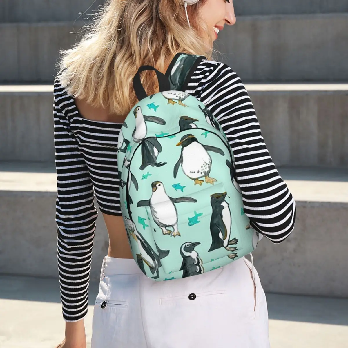 Lots Of Little Penguins On Mint Student Backpack School Bag Hiking Travel Daypack for Boys Girls Bookbag Shoulder Bags
Lots Of Little Penguins On Mint Student Backpack School Bag Hiking Travel Daypack for Boys Girls Bookbag Shoulder Bags
