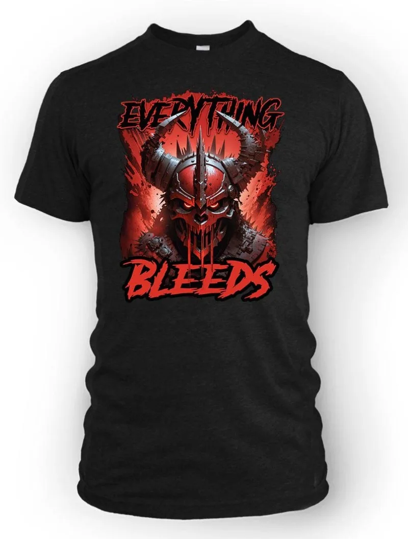 00013065#A-Everything Bleeds Wargaming Fan Shirt | Handmade gift for Tabletop Gamers | Short Sleeved Unisex Graphic Tee | Armor
00013065#A-Everything Bleeds Wargaming Fan Shirt | Handmade gift for Tabletop Gamers | Short Sleeved Unisex Graphic Tee | Armor