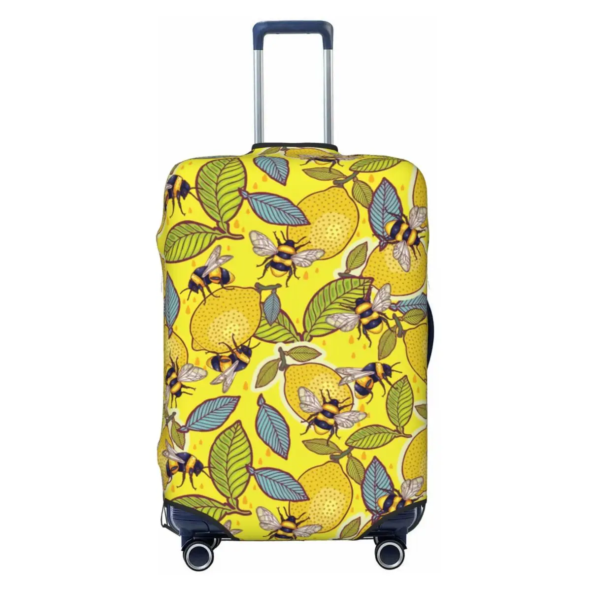 Чехол для чемодана с рисунком желтого лимона и пчелы, моющийся защитный чехол для багажа, размер 18-32 дюйма
Чехол для чемодана с рисунком желтого лимона и пчелы, моющийся защитный чехол для багажа, размер 18-32 дюйма