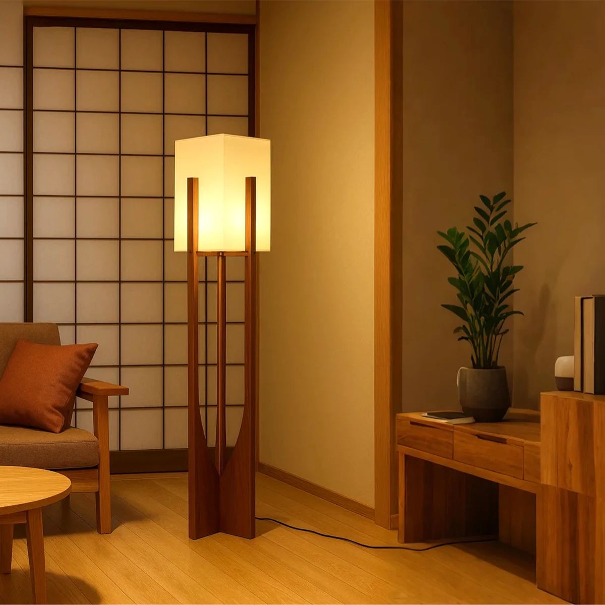 Japanese Style Natural Solid Wood Fabric Floor Lamp Detachable LED Ambient Lamp for Living Room Sofa Home Decoration
Japanese Style Natural Solid Wood Fabric Floor Lamp Detachable LED Ambient Lamp for Living Room Sofa Home Decoration