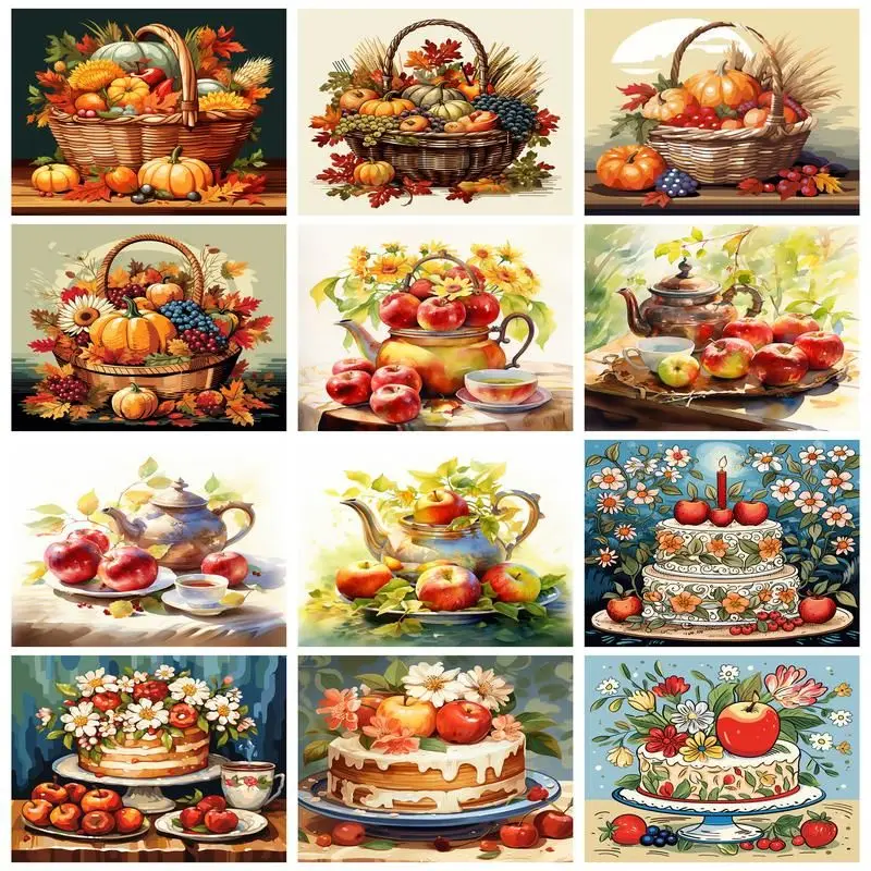CHENISTORY Painting By Numbers Fruit Cake Scenery DIY Room Wall Art Pictures By Number For Adults Kids Home Decoration
CHENISTORY Painting By Numbers Fruit Cake Scenery DIY Room Wall Art Pictures By Number For Adults Kids Home Decoration