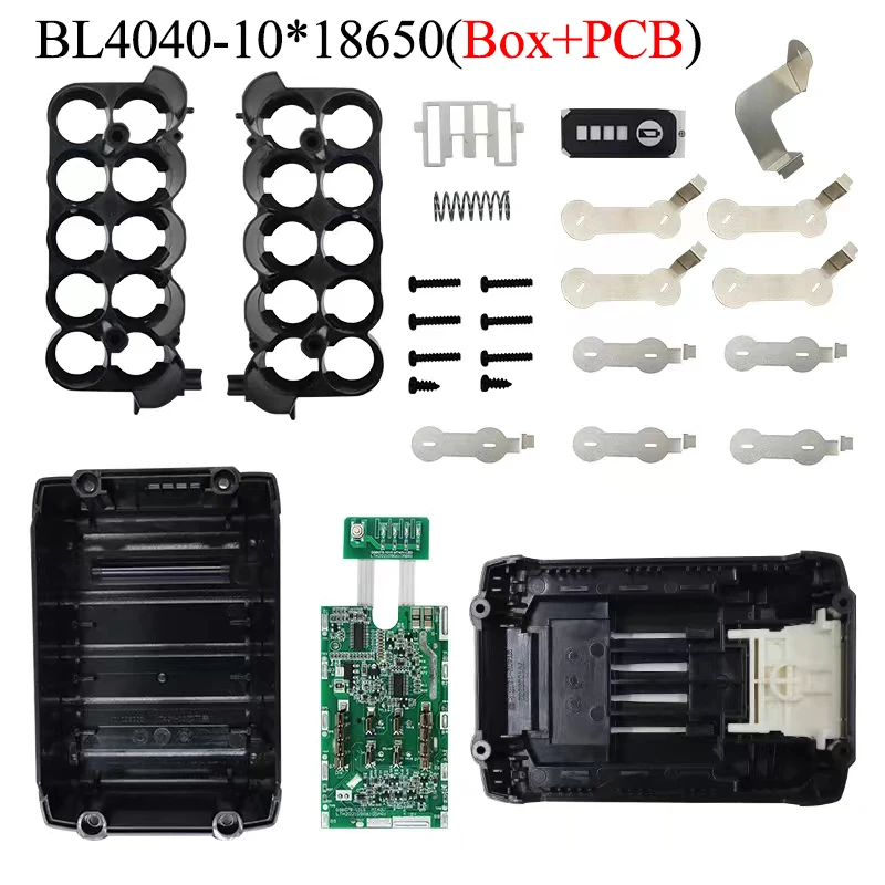 Lithium Battery Storage Box Plastics Case PCB For MAKITA 40V Li-ion Battery BL4040 BL4025 Protection Circuit Board Shell Housing
Lithium Battery Storage Box Plastics Case PCB For MAKITA 40V Li-ion Battery BL4040 BL4025 Protection Circuit Board Shell Housing