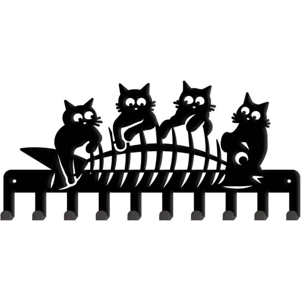 1 комплект ключей с изображением кошек, 4 кота с украшением из рыбьей кости, крючок для ключей, 10 крючков, настенная вешалка для ключей, органайзер, черный утюг для дома
1 комплект ключей с изображением кошек, 4 кота с украшением из рыбьей кости, крючок для ключей, 10 крючков, настенная вешалка для ключей, органайзер, черный утюг для дома
